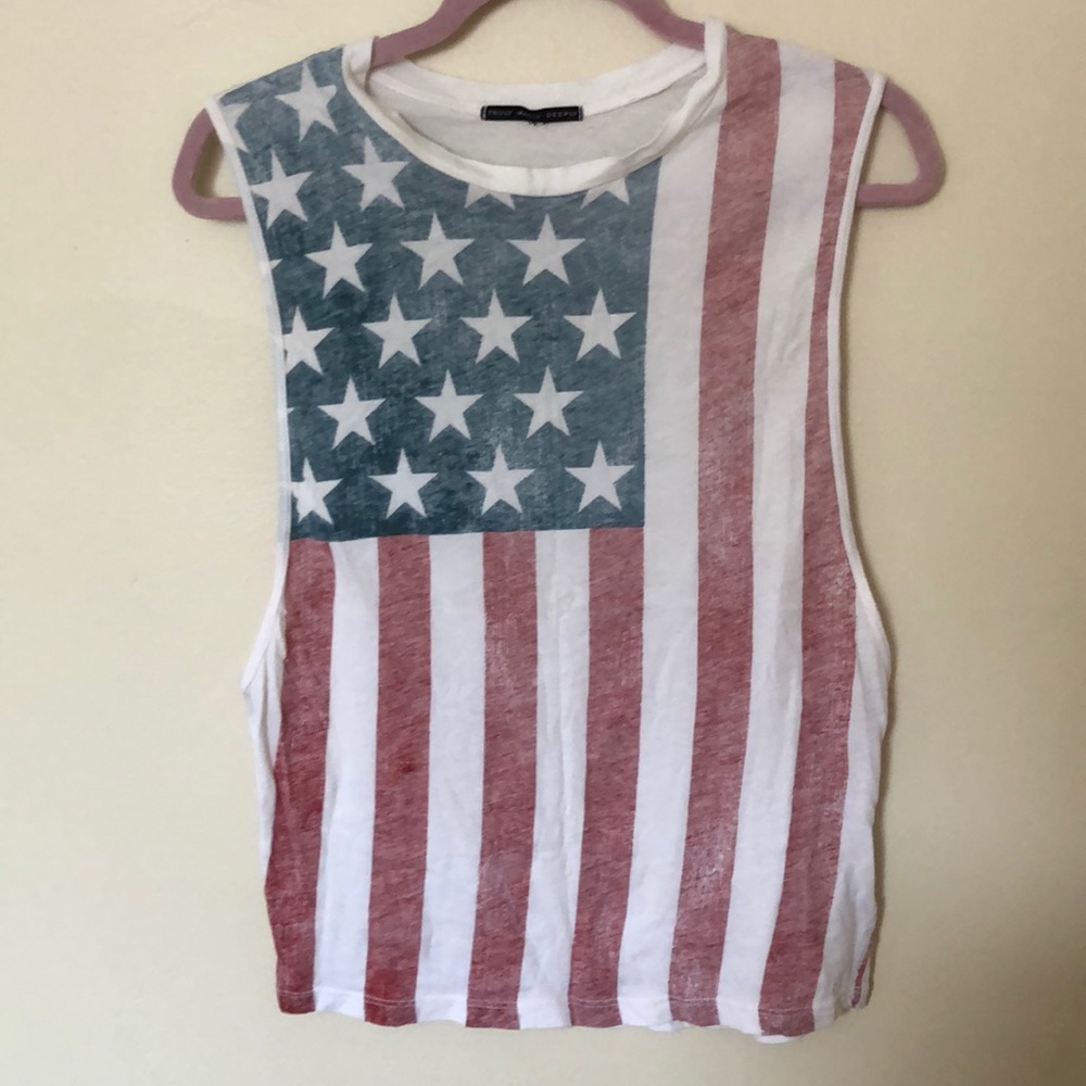 Urban Outfitters ‘Faded American Flag Muscle Tank’